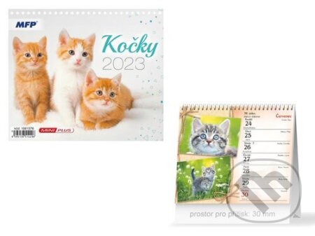 Mini Kočky 2023 - stolní kalendář, MFP, 2022