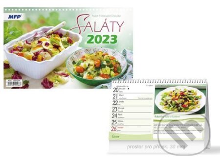 Saláty 2023 - stolní kalendář, MFP, 2022