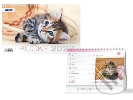 Kočky 2023 - stolní kalendář, MFP, 2022