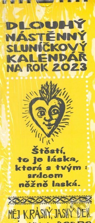 Dlouhý nástěnný sluníčkový kalendář na rok 2023 - Honza Volf, Nakladatelství jednoho autora, 2022