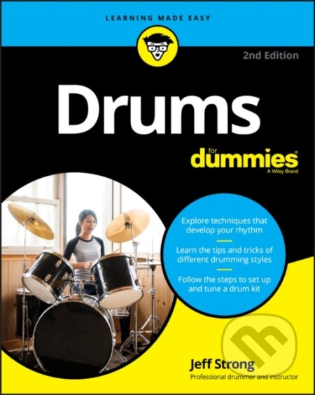 E-kniha: Drums For Dummies (Jeff Strong). Wiley, 2020