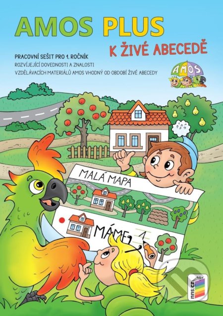AMOS PLUS K ŽIVÉ ABECEDĚ se samolepkami (barevný pracovní sešit) - kniha z kategorie 1. stupeň