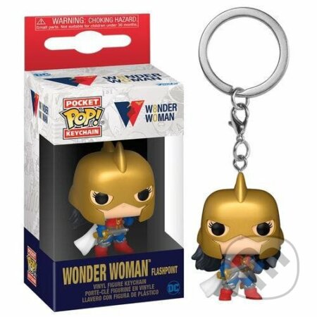 Funko POP Keychain: Wonder Woman 80th (Flashpoint) - klíčenka, Funko, 2022