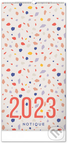 Plánovací kalendář Terazzo 2023 - nástěnný kalendář, Presco Group, 2022