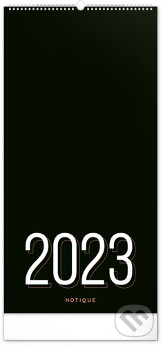 Plánovací kalendář Černý 2023 - nástěnný kalendář, Presco Group, 2022