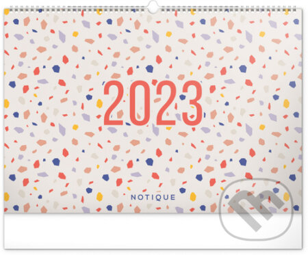 Plánovací nástěnný kalendář Terazzo 2023, Presco Group, 2022