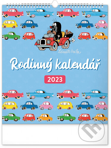 Rodinný nástěnný plánovací kalendář Krtek 2023 - Zdeněk Miler, Notique, 2022
