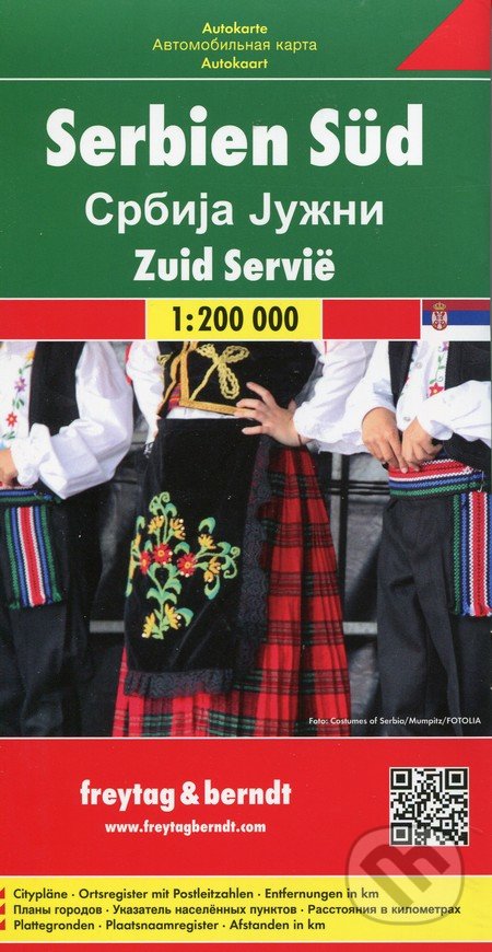 Serbia Süd 1:200 000, freytag&berndt, 2020