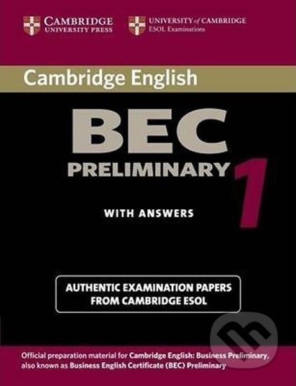 Cambridge BEC Preliminary 1, Cambridge University Press, 2002