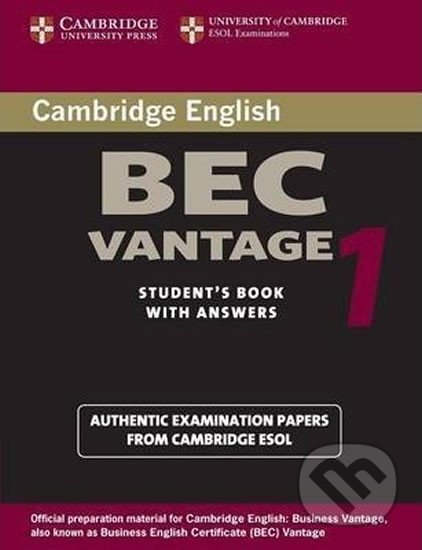 Cambridge BEC Vantage 1, Cambridge University Press, 2002