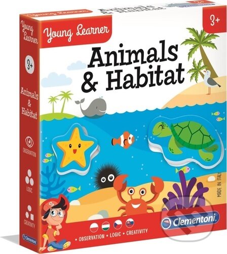 Zvířátka a biotop (Young Learner) - puzzle z kategorie Maxi dílky