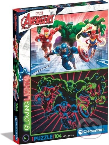 Svítící puzzle Marvel: Avengers, Clementoni, 2022