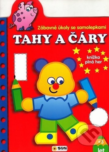 Zábavné úkoly se samolepkami: TAHY A ČÁRY (knížka plná her) - kniha z kategorie Naučné knihy