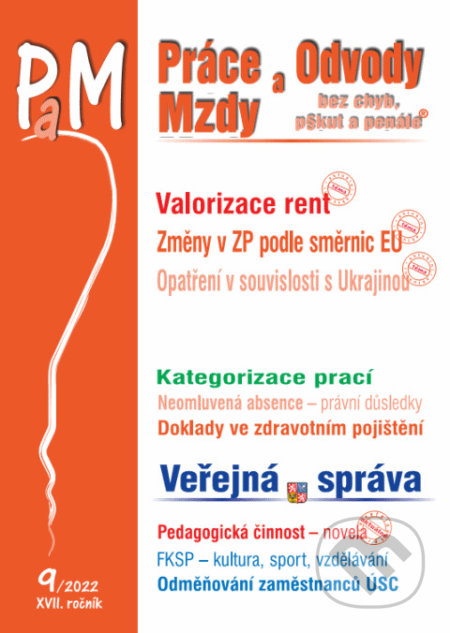 Práce, odvody a mzdy bez chyb, pokut a penále č. 9 / 2022 - Valorizace rent