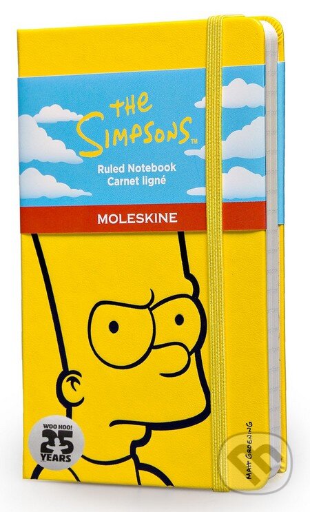 Moleskine – zápisník Simpsonovci (malý, žltý, linajkovaný), Moleskine, 2014