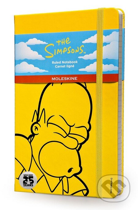 Moleskine – zápisník Simpsonovci (stredný, žltý, linajkovaný), Moleskine, 2014