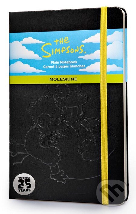 Moleskine – zápisník Simpsonovci (stredný, čierny, čistý), Moleskine, 2014