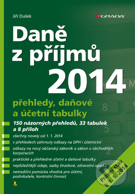 Daně z příjmů 2014 - Jiří Dušek, Grada, 2014