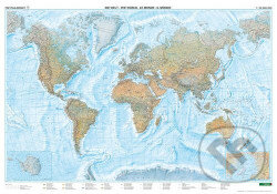 Svet nástenná mapa fyzická, freytag&berndt, 2013