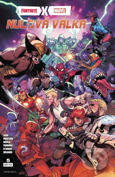 Fortnite X Marvel: Nulová válka 5 - Christos Gage, Donald Mustard, Sergio Davila (ilustrátor), Crew, 2022