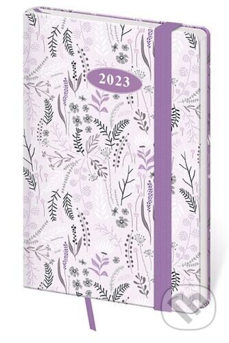 Diář 2023 týdenní kapesní Vario - Lavender s gumičkou, Helma, 2022