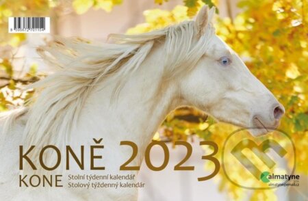Kalendář 2023: Koně, stolní, týdenní, Almatyne, 2022