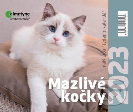 Kalendář 2023: Mazlivé kočky, stolní, týdenní, Almatyne, 2022