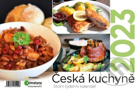 Kalendář 2023: Česká kuchyně, stolní, týdenní, Almatyne, 2022