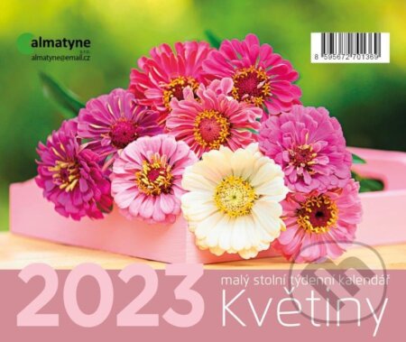 Kalendář 2023: Květiny, stolní, týdenní, Almatyne, 2022