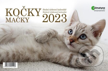 Kalendář 2023: Kočky, stolní, týdenní, Almatyne, 2022