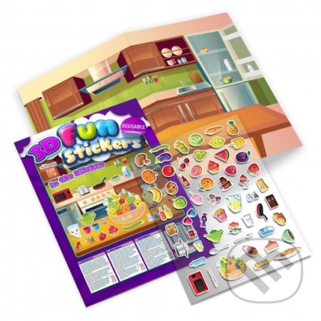 Zábava v kuchyni s 3D nálepkami - kniha z kategorie Naučné knihy