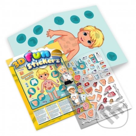 Spoznaj ľudské telo s 3D nálepkami - kniha z kategorie Naučné knihy