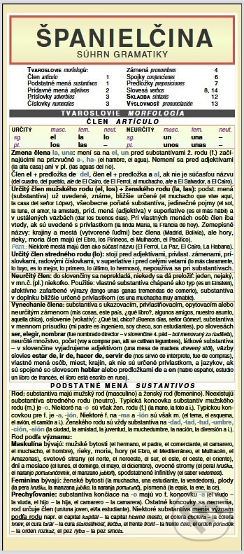 Španielčina - Súhrn gramatiky - kolektív autorov - kniha z kategorie Střední školy