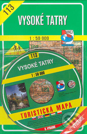 Vysoké Tatry - turistická mapa č. 113 (+CD) - Kolektív autorov, VKÚ Harmanec, 2004