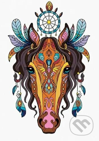 Malování podle čísel: Mandala kůň (40 x 50 cm)