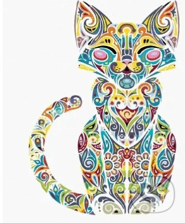 Malování podle čísel: Mandala kočka, Zuty, 2022