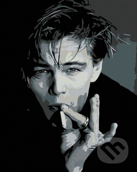 Malování podle čísel: Leonardo di Caprio s cigaretou, Zuty, 2022