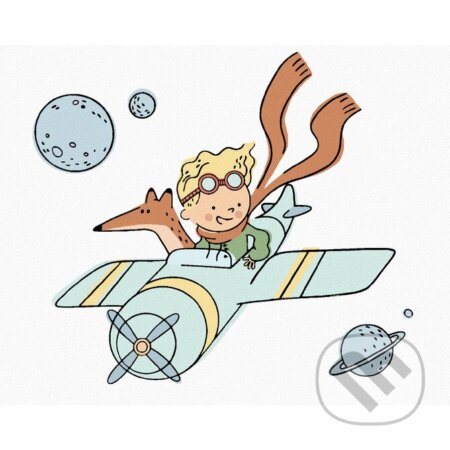 Malování podle čísel: Malý princ - Letící s letadlem, Zuty, 2022