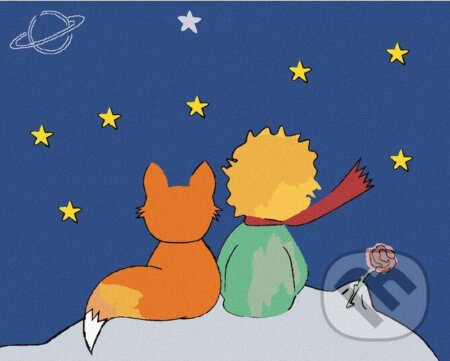 Malování podle čísel: Malý princ - Hvězdy (40 x 50 cm)