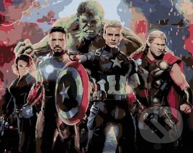 Malování podle čísel: Avengers - Engame (40 x 50 cm)