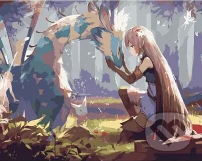 Malování podle čísel: Anime - Dívka s drakem, Zuty, 2022
