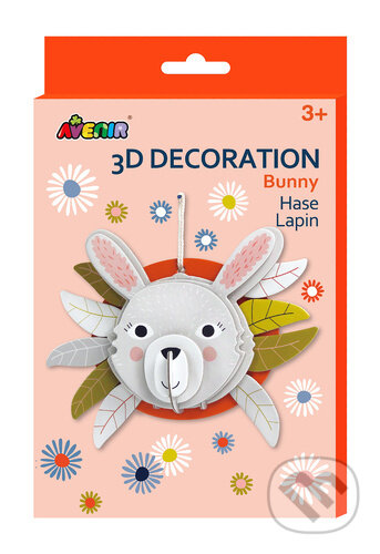 3D dekorace na zeď - Králík - puzzle z kategorie 3D puzzle