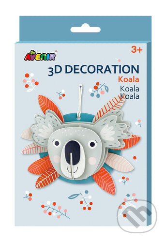 3D dekorace na zeď - Koala - puzzle z kategorie 3D puzzle