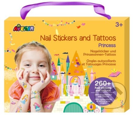 Nálepky na nehty a tetování - Princezny
