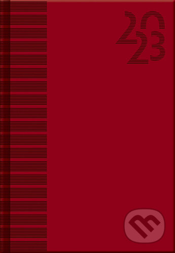 Týdenní diář A5 cz/sk Vivella red, BB/art, 2022