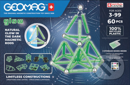 Stavebnice Geomag Glow 60 ks - hra z kategorie Stavebnice