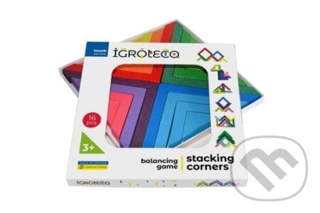 Hra balanční - dřevo 16 dílků - hra z kategorie Domino, hlavolamy