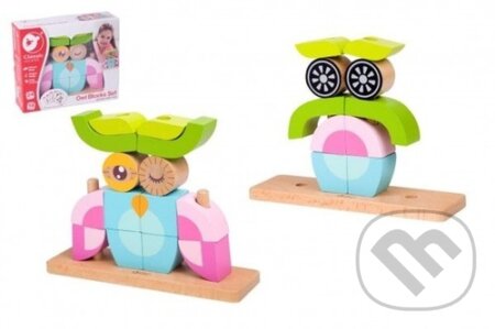 Skládanka Sova - dřevo (19 ks v krabici) - hra z kategorie Stavebnice