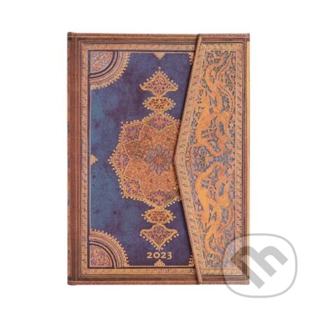 Paperblanks - týždenný diár Safavid Indigo 2023 (Paperblanks)
