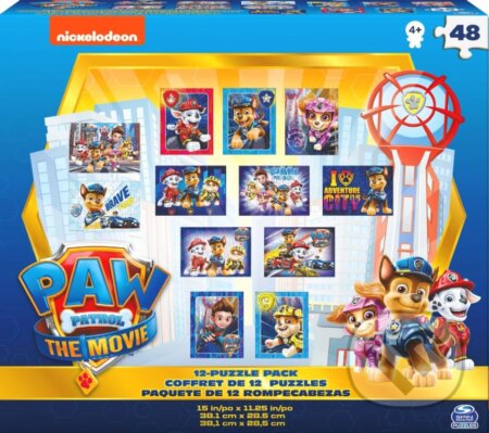 Puzzle Labková patrola (12 minipuzzle) - puzzle z kategorie 15 - 60 dílků